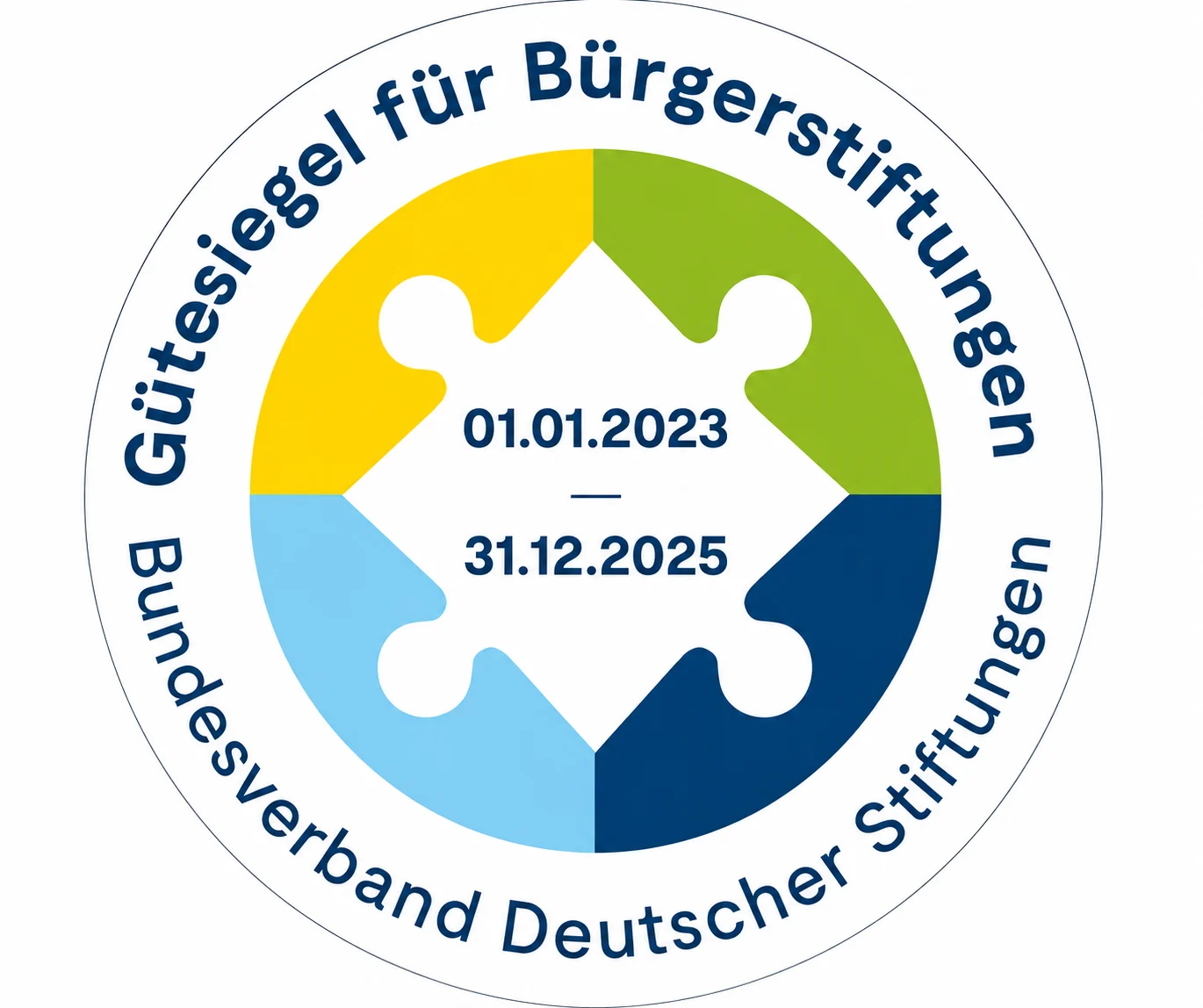GĂĽtesiegel fĂĽr BĂĽrgerstiftungen der BĂĽrgerstiftung Detmold, gĂĽltig 2023 bis 2025